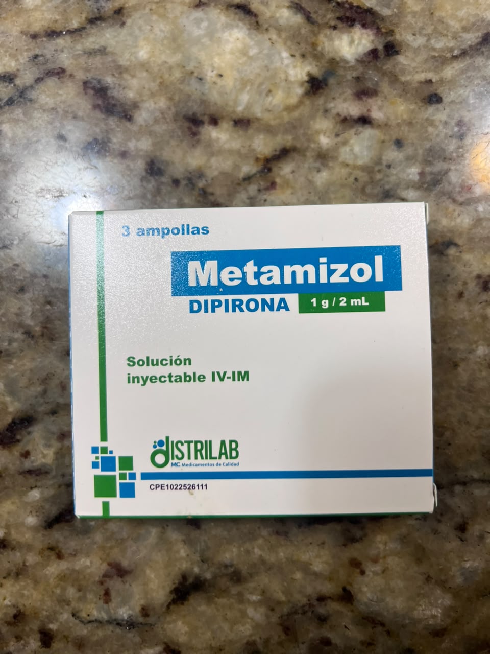 Foto de la donación: Metamizol