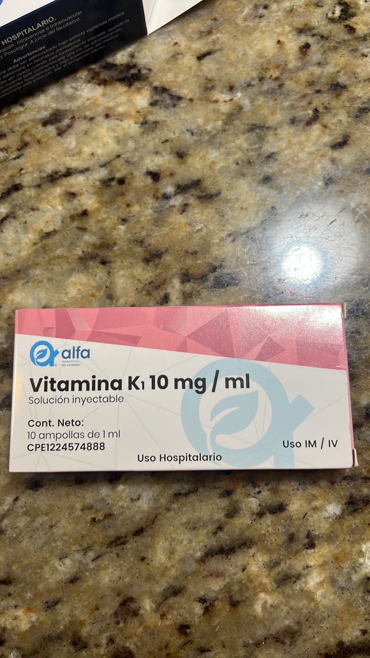 Foto de la donación: Vitamina K 10mg